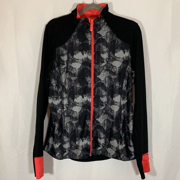 Mondetta Black, Grey & Pink Zip-Up Sweater - Picture 1 of 8